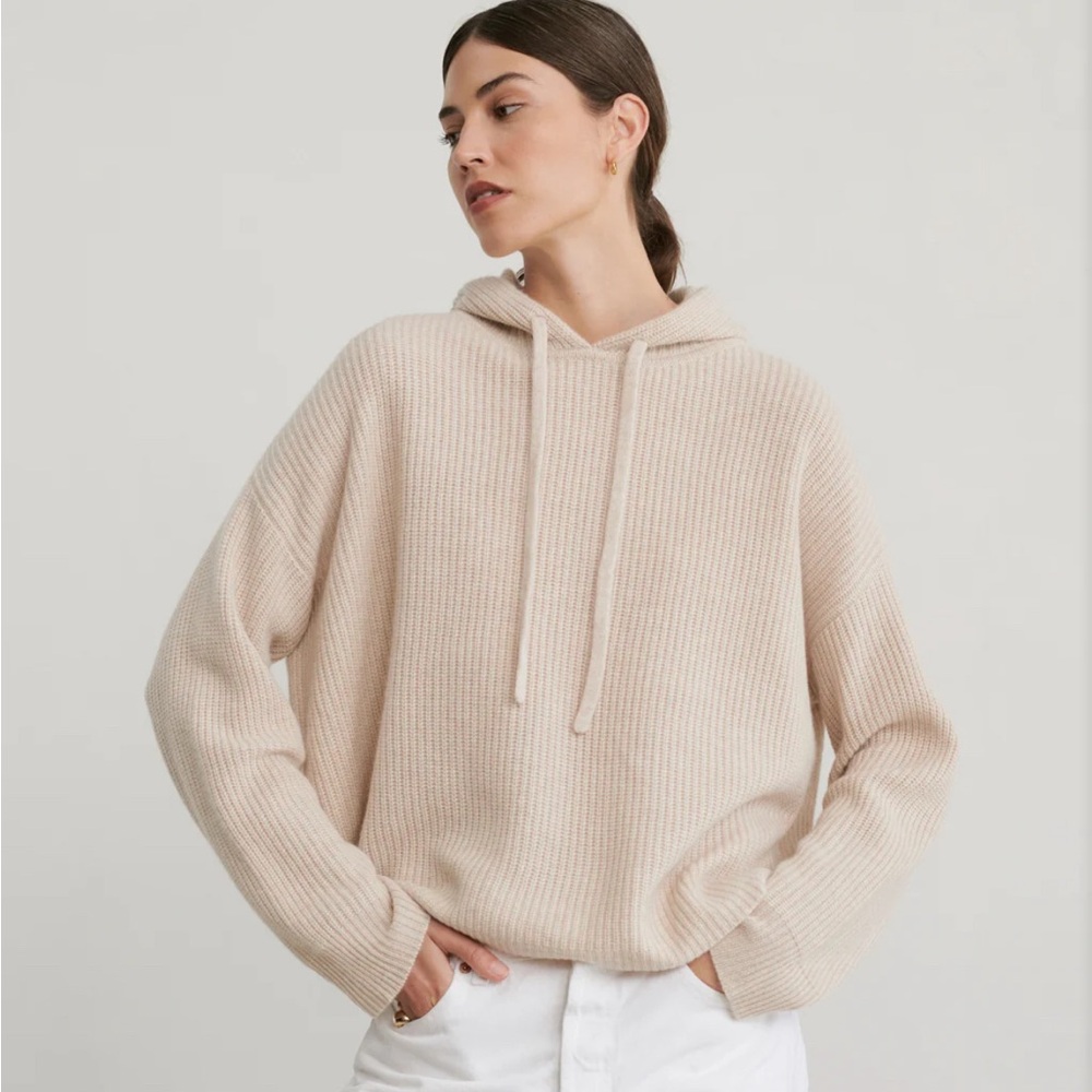 NWT Jenni Kayne Cashmere Fisherman Hoodie